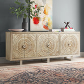 Rustica Reclaimed 6 Door Solid Hard Wood Sideboard